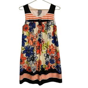 Rabbit Rabbit Rabbit Designs Sleeveless Floral A-Line Swing Dress Size 6